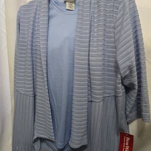 BonWorth Light Blue Cardigan and Top Set